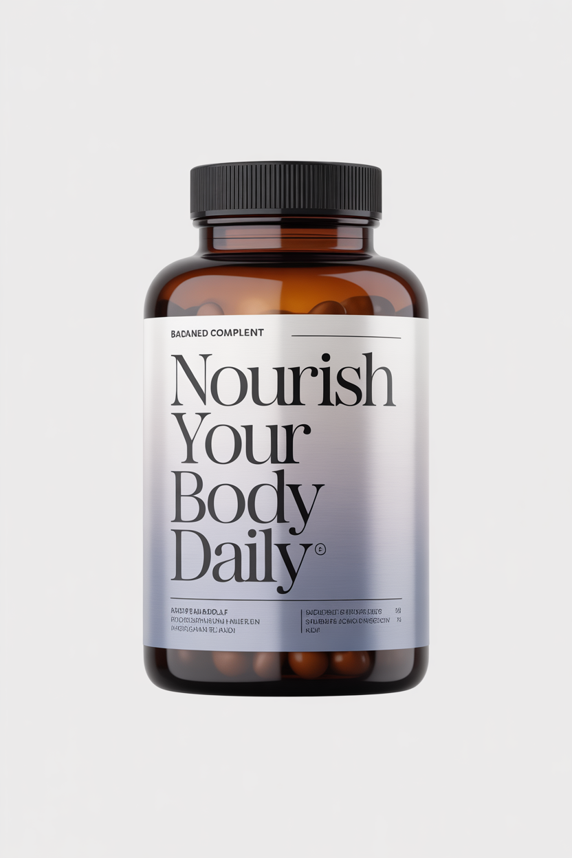 Equivita balanced complex supplement bottle with label